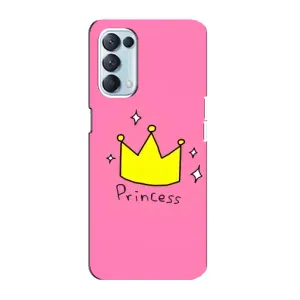 Чехол с картинкой (Стильные) для Оппо Рено 5 4G - (AlphaPrint) (Princess)