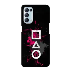 Чохол Гра в кальмара для Oppo Reno5 4G (Символи Гра кальмара)