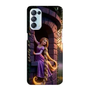 Чохол Рапунцель для Oppo Reno5 4G (Рапунцель на вежі)