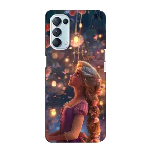 Чохол Рапунцель для Oppo Reno5 4G (Рапунцель ліхтарики)