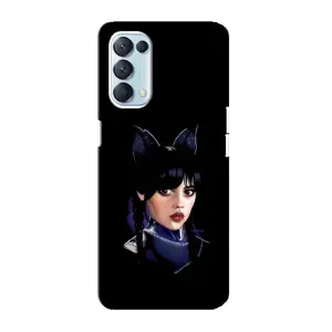 Чохли Венсдей на Oppo Reno5 4G Уенсдей (AlphaPrint) (серйозна Венздей)
