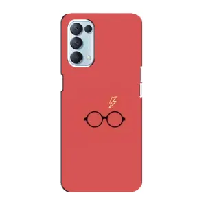 Чехлы с Гарри Поттером для Oppo Reno5 4G (AlphaPrint) (шрам и очки)