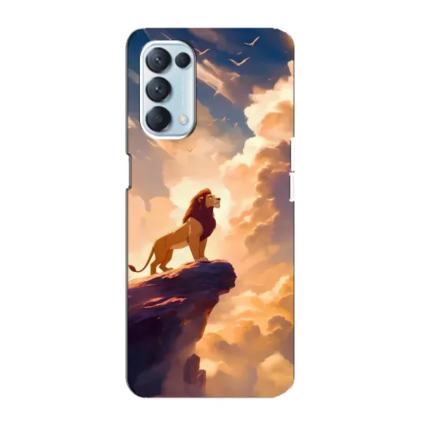 Чехол с принтом «Симба на скале» для OPPO Reno5 4G