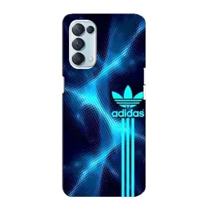 Чохли Адидас для Oppo Reno5 4G (AlphaPrint) (Синій Адідас)
