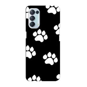 Чехлы с собаками для Oppo Reno5 4G (VPrint) (Следы собаки)