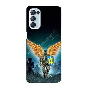 Чехлы с картинкой ЗСУ для Oppo Reno5 4G (AlphaPrint) (Солдат ЗСУ)