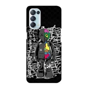 Чехлы для Oppo Reno5 4G - Bearbrick Louis Vuitton (PREMIUMPrint) (Стиль Bearbrick)