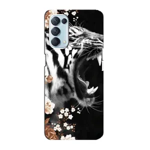 Чехлы с картинками животных Oppo Reno5 4G (Стильный ТИГР)