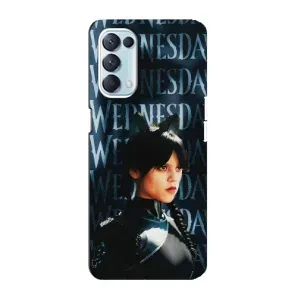 Чохли Венсдей на Oppo Reno5 4G Уенсдей (AlphaPrint) (Венздей кішка)