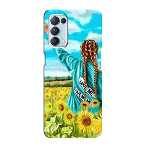 Чехол для Патриота Украины Oppo Reno5 4G - (AlphaPrint) (Украиночка)