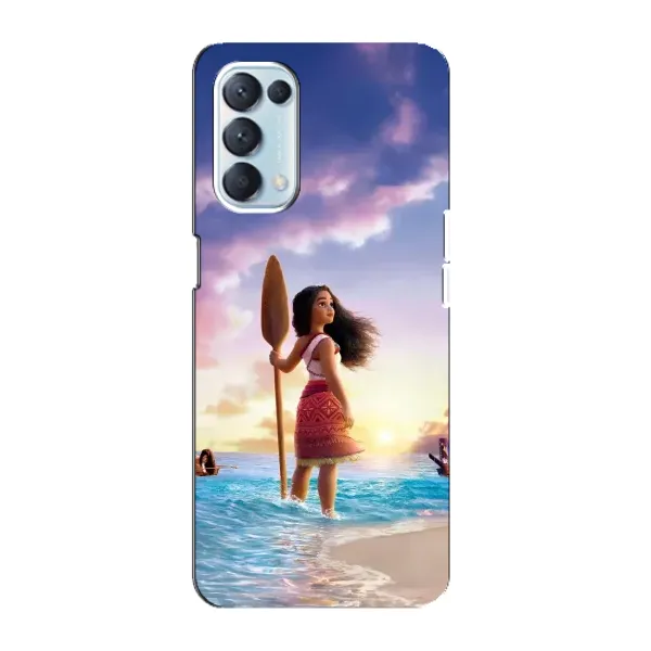 Чохол з принтом «Моана з веслом» для OPPO Reno5 4G