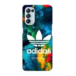 Чохли Адидас для Oppo Reno5 4G (AlphaPrint) (Яскравий Адідас)