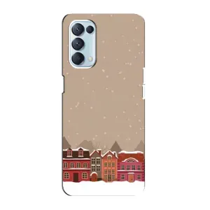 Новорічні, Святкові Чохли для Oppo Reno5 4G - 2024 год (Зимове місто)