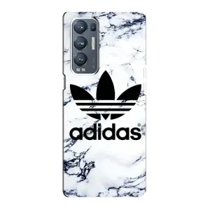 Чехлы Адидас для Oppo Reno5 Pro Plus 5G (AlphaPrint) (Адидас на мраморе)