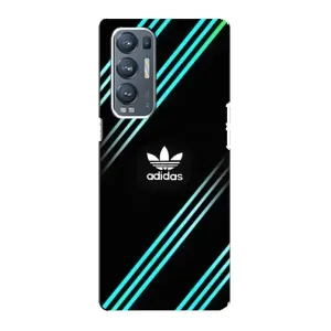 Чехлы Адидас для Oppo Reno5 Pro Plus 5G (AlphaPrint) (Адидас с полосами)