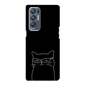Чохол з малюнком кіт на Oppo Reno5 Pro Plus 5G (Байдужий кіт)