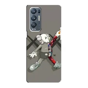 Чехлы для Oppo Reno5 Pro Plus 5G - Bearbrick Louis Vuitton (PREMIUMPrint) (Беарбрик Джордан)