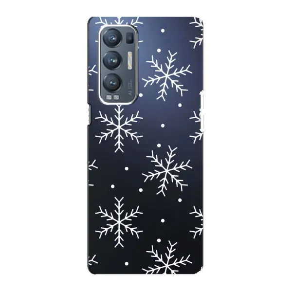 Чехол с принтом «Белые снежинки» для OPPO Reno5 Pro Plus (5G) Чехол с принтом «Белые снежинки» для OPPO Reno5 Pro Plus (5G)