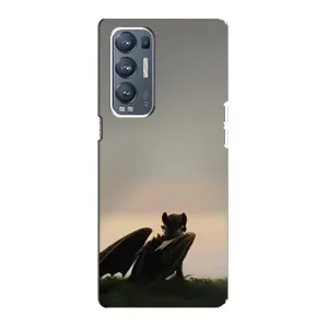 Чехол как приручить дракона на Oppo Reno5 Pro Plus 5G (Беззубик)