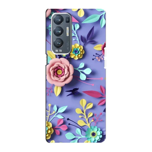 Чехол с принтом «Цветочный дизайн» для OPPO Reno5 Pro Plus (5G) Чехол с принтом «Цветочный дизайн» для OPPO Reno5 Pro Plus (5G)