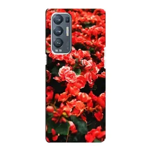 Чехлы с Цветами для Oppo Reno5 Pro Plus 5G (VPrint) (Цветы красные)