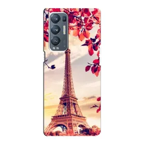 Чехол Эйфелева Башня для Oppo Reno5 Pro Plus 5G - (AlphaPrint) (Эйфелева Башня)
