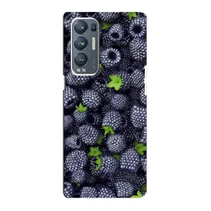 Чехлы с Фруктами для Oppo Reno5 Pro Plus 5G (VPrint) (Ежевика)