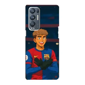 Чехол с футболистом Ламин Ямаль Oppo Reno5 Pro Plus 5G (Футболист Ямаль)