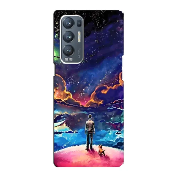 Чехол с принтом «Галактический вид» для OPPO Reno5 Pro Plus (5G)