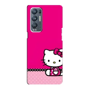Чехол для Ребёнка на Оппо Рено 5 Про Плюс (5G) (VPrint) (Girl KITTY)