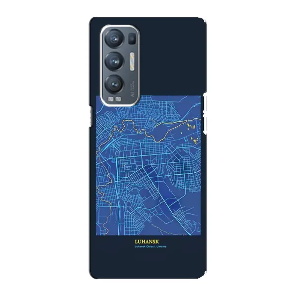 Чехол с принтом «Гуганск» для OPPO Reno5 Pro Plus (5G)