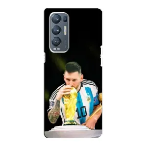 Чехлы для Oppo Reno5 Pro Plus 5G (Leo чемпион) (AlphaPrint) (Кубок Месси)