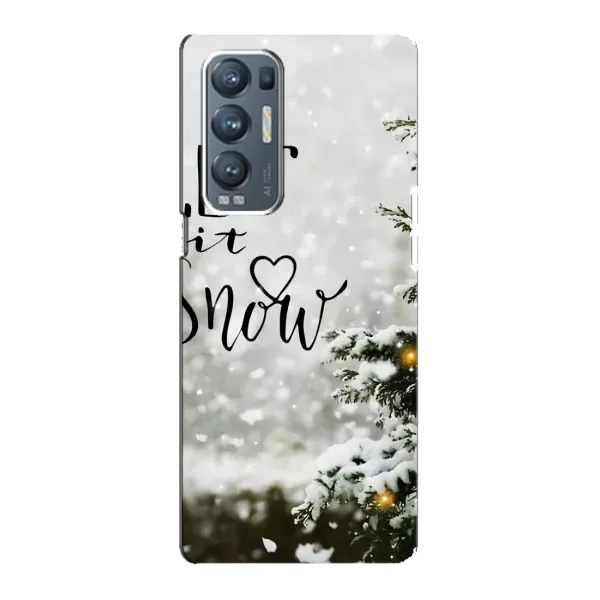Чехол с принтом «Let it snow» для OPPO Reno5 Pro Plus (5G)