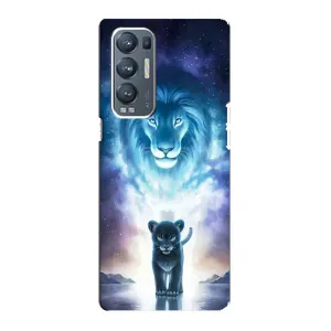 Чехол со Львом для Oppo Reno5 Pro Plus 5G (VPrint) (Маленький лев)