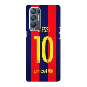 Чехлы Месси для Oppo Reno5 Pro Plus 5G (AlphaPrint) (Messi Barca 10)