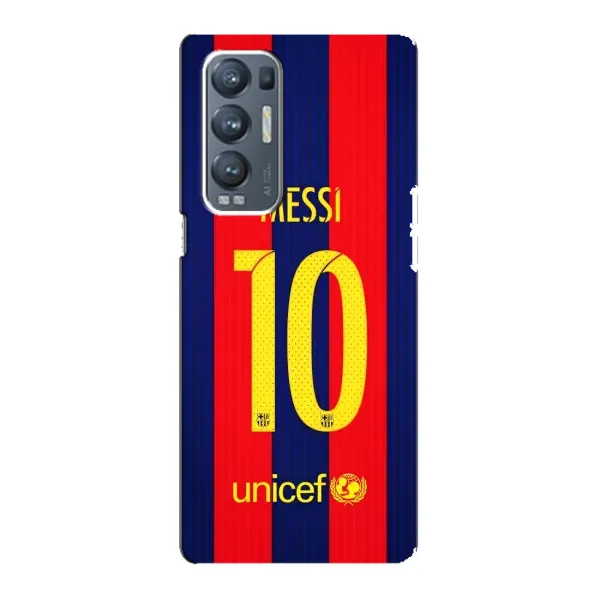 Чехол с принтом «Messi Barca 10» для OPPO Reno5 Pro Plus (5G)