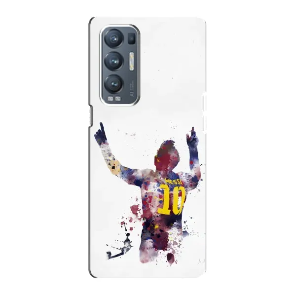 Чехол с принтом «Messi Barca» для OPPO Reno5 Pro Plus (5G)