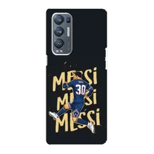 Чехлы для Oppo Reno5 Pro Plus 5G (Leo чемпион) (AlphaPrint) (Messi ПСЖ)