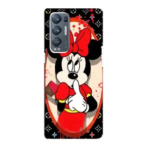 Чехол Disney Mouse Oppo Reno5 Pro Plus 5G (PREMIUMPrint) (Минни Маус ЛВ)