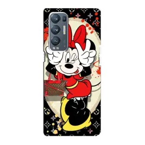 Чехол Disney Mouse Oppo Reno5 Pro Plus 5G (PREMIUMPrint) (Минни peace)