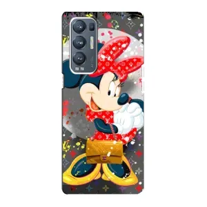 Чехол Disney Mouse Oppo Reno5 Pro Plus 5G (PREMIUMPrint) (Minni с бантиком)