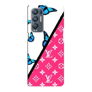 Брендновые Чехлы для Oppo Reno5 Pro Plus 5G - (PREMIUMPrint) (Мода LV)