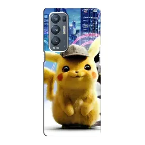 Чехол с Пикачу на Oppo Reno5 Pro Plus 5G (Пикачу в городе)