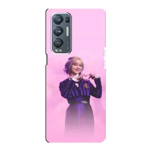 Чехол с дизайном Венздей 2 на Oppo Reno5 Pro Plus 5G (Яркая Энид Уэнздей)