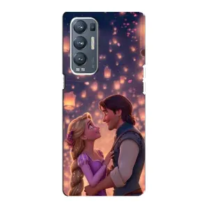 Чехол Рапунцель для Oppo Reno5 Pro Plus 5G (Принцесса и принц)