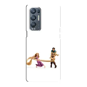Чехол Рапунцель для Oppo Reno5 Pro Plus 5G (Рапунцель и Флин)