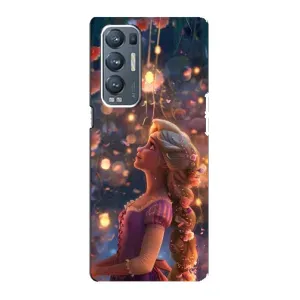 Чехол Рапунцель для Oppo Reno5 Pro Plus 5G (Рапунцель фонарики)