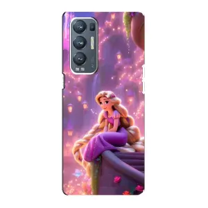 Чехол Рапунцель для Oppo Reno5 Pro Plus 5G (Рапунцель в замке)