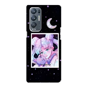 Чехлы Персонажи Аниме Наруто для Oppo Reno5 Pro Plus 5G (AlphaPrint) (Сейлор Мун)