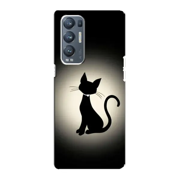 Чехол с принтом «Силуэт котика» для OPPO Reno5 Pro Plus (5G) Чехол с принтом «Силуэт котика» для OPPO Reno5 Pro Plus (5G)